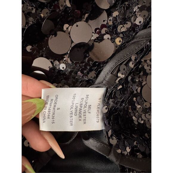 Akira black sequin mini dress size small - Picture 7 of 8